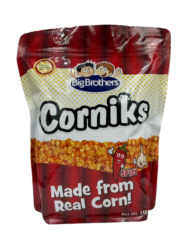 Big Brothers Cornicks Made from Real Corn Net Wt. 550grams (HOT & SPICY)