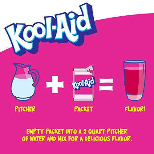 Kool-Aid Unsweetened Strawberry Powdered Drink Mix, 0.14 oz Packet, Pack of 15