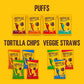 Hippeas Chickpea Puffs, Groovy White Cheddar, 0.8 Ounce (Pack of 30), 3g Protein, 2g Fiber, Vegan, Gluten-Free, Crunchy, Plant P