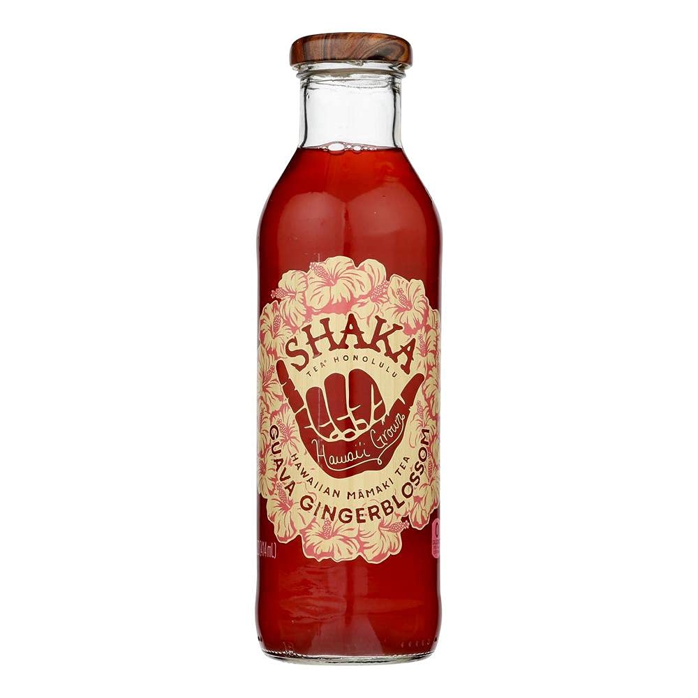 Shaka Tea Guava Gingerblossom Tea, 14 Oz (Pack Of 12)