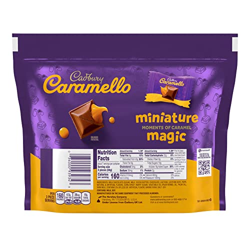 CADBURY CARAMELLO Miniatures Milk Chocolate Caramel Candy Share Pack  8 oz