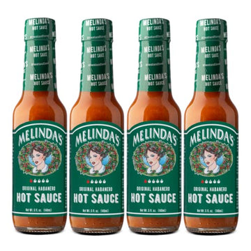 Melindas Original Habanero Hot Sauce - Gourmet Habanero Sauce - Made with Fresh Peppers, Carrots, Onion, Vinegar & Garlic - Keto