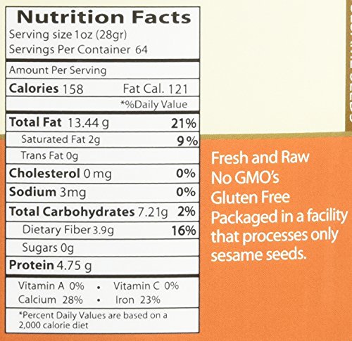 Organic Raw Black Sesame Seeds (Unhulled) - Gluten Free Topping With A Nutty Flavor, Made To Meet Professional Chef Standards, Used As A Healthy Crunchy Snack Or In Baking And Cooking, 4 Lb