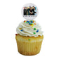 GRAPHICS & MORE Cupcake Picks Set of 6, Acrylic, Multi Color, Friends Theme, Model CUPCAKE.ROUND.WBGAM031.Z004804_8