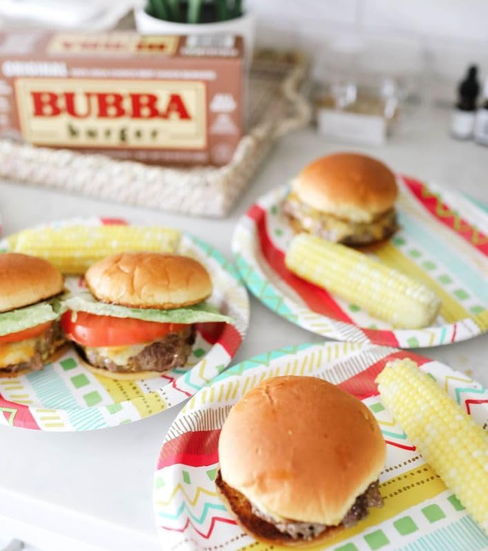 Bubba Burger, Frozen Beef Burger Patties, Original, USDA Choice Beef Chuck, 2 lb, Pack of 6