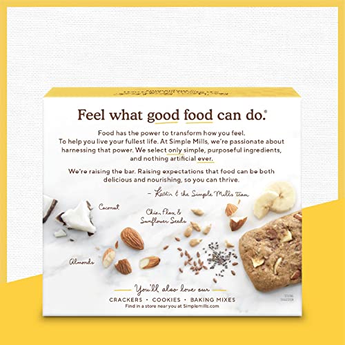 Simple Mills Almond Flour Snack Bars, Spiced Carrot Cake - Gluten Free, Made With Organic Coconut Oil, Breakfast Bars, Healthy Snacks, Paleo Friendly, 6 Ounce (Pack Of 6)
