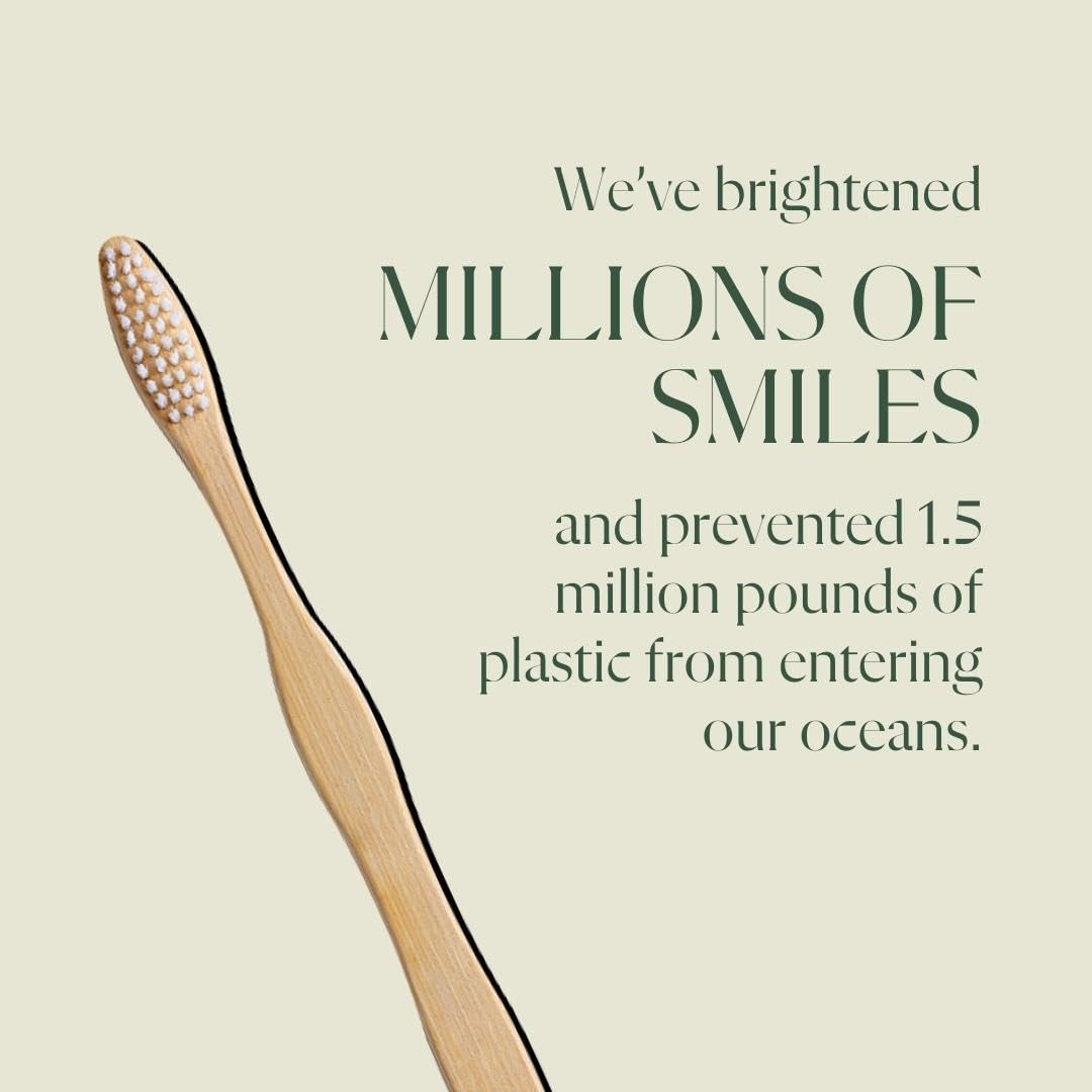 Plus Ultra Kids Bamboo Toothbrush - Biodegradable, Eco-Friendly And Bpa Free Soft Bristle Toothbrush - Dentist-Approved All-Natu