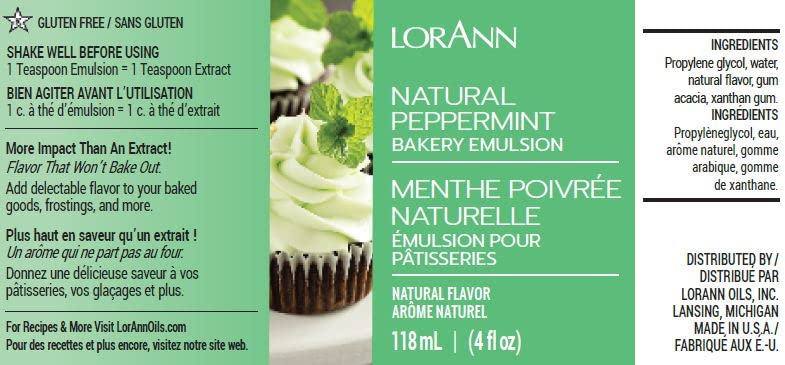 LorAnn Oils Bakery Emulsion Variety Pack, Gluten-Free, Keto-Friendly, 4 Fl Oz (Pack of 3), Models 0738, 0766, 0789