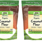 Now Foods, Organic Coconut Flour, Unsweetened, Excelent Source Of Fiber, No Added Sulfites, Certified Non-Gmo, 16-Ounce (Packagi