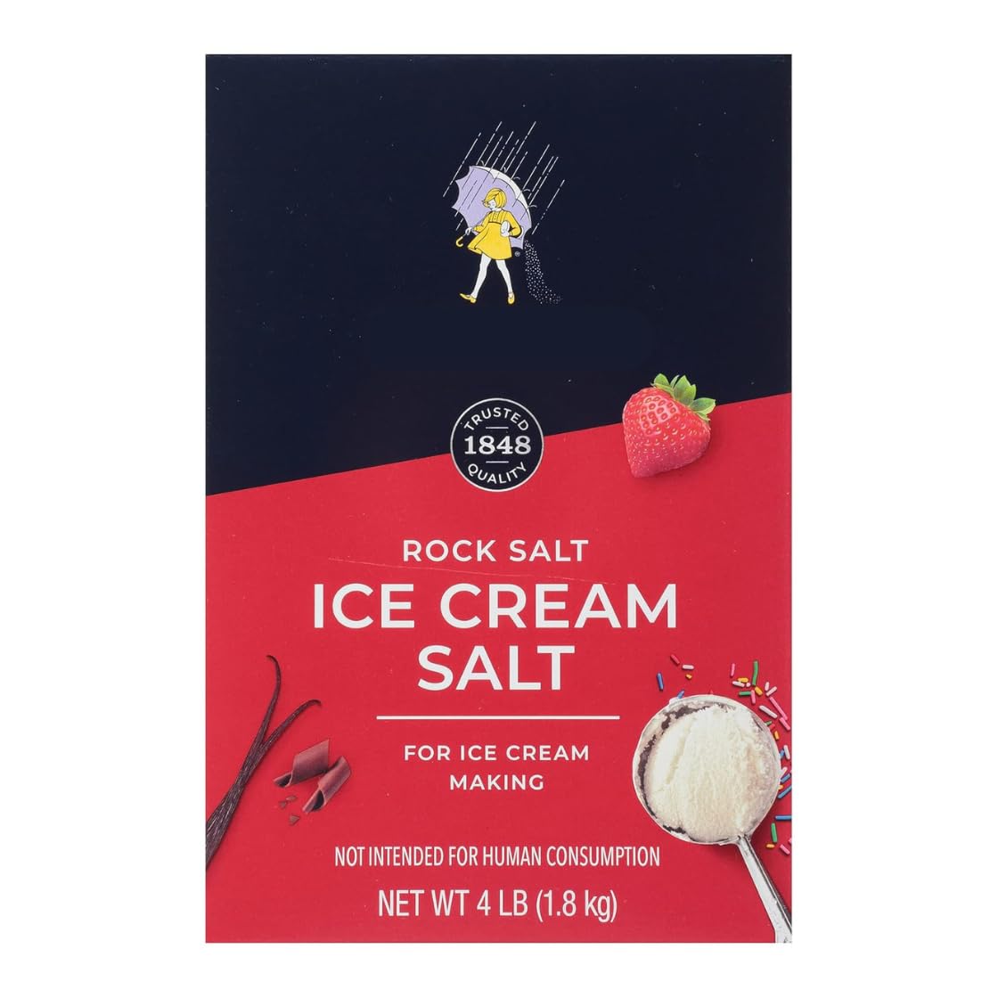 Generic Ice Cream Salt, 4 lb for Freezing & Homemade Treats, Ideal for Traditional Makers