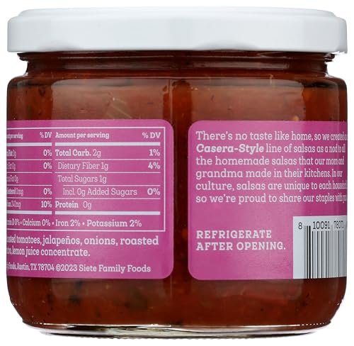 Siete Salsa Mild Casera 10.5 OZ