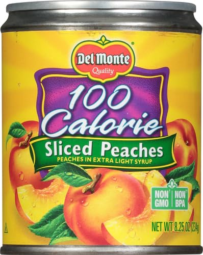 Del Monte Canned Sliced Peaches in Extra Light Syrup, 8.25 Ounce