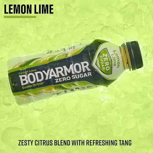 Bodyprotective Covering Zero Sugar Lemon Lime, Sugar Free Sports Drink - Low-Calorie Hydration - Natural Flavors With Potassium Packed Electrolytes, Antioxidants, And B-Vitamins, 16 Fl Oz (Pack Of 12)