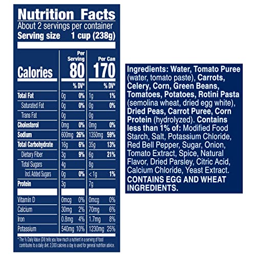 Progresso Vegetable Soup, Vegetable Classics Canned Soup, 19 oz