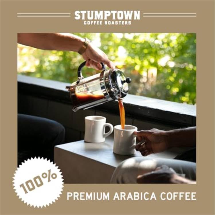 Stumptown Coffee Roasters Medium Roast Whole Bean Coffee | Organic | Hundred Mile | Jam and Toffee Notes | 24 Ounces