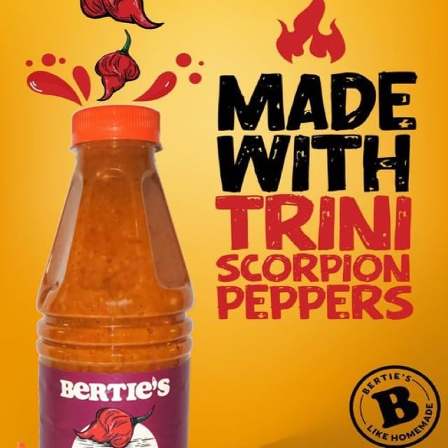 Bertie'S Trinidad Pepper Sauces (26Oz./750Ml) (Scorpion 750Ml)