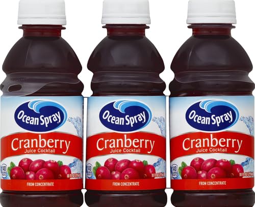 Ocean Spray Cranberry Cocktail Juice Drink, 10 Fl Oz (Pack of 6), 60 Fl Oz Total