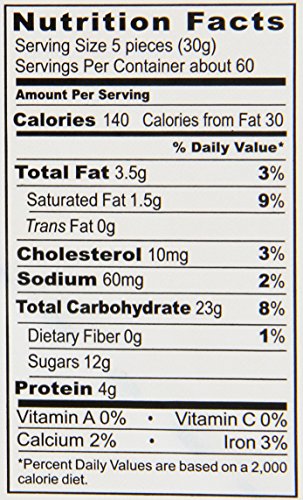 Roland Foods French Eventails, 45 Degree Fan Wafers, Sourced in the USA, 60-Ounce Tin