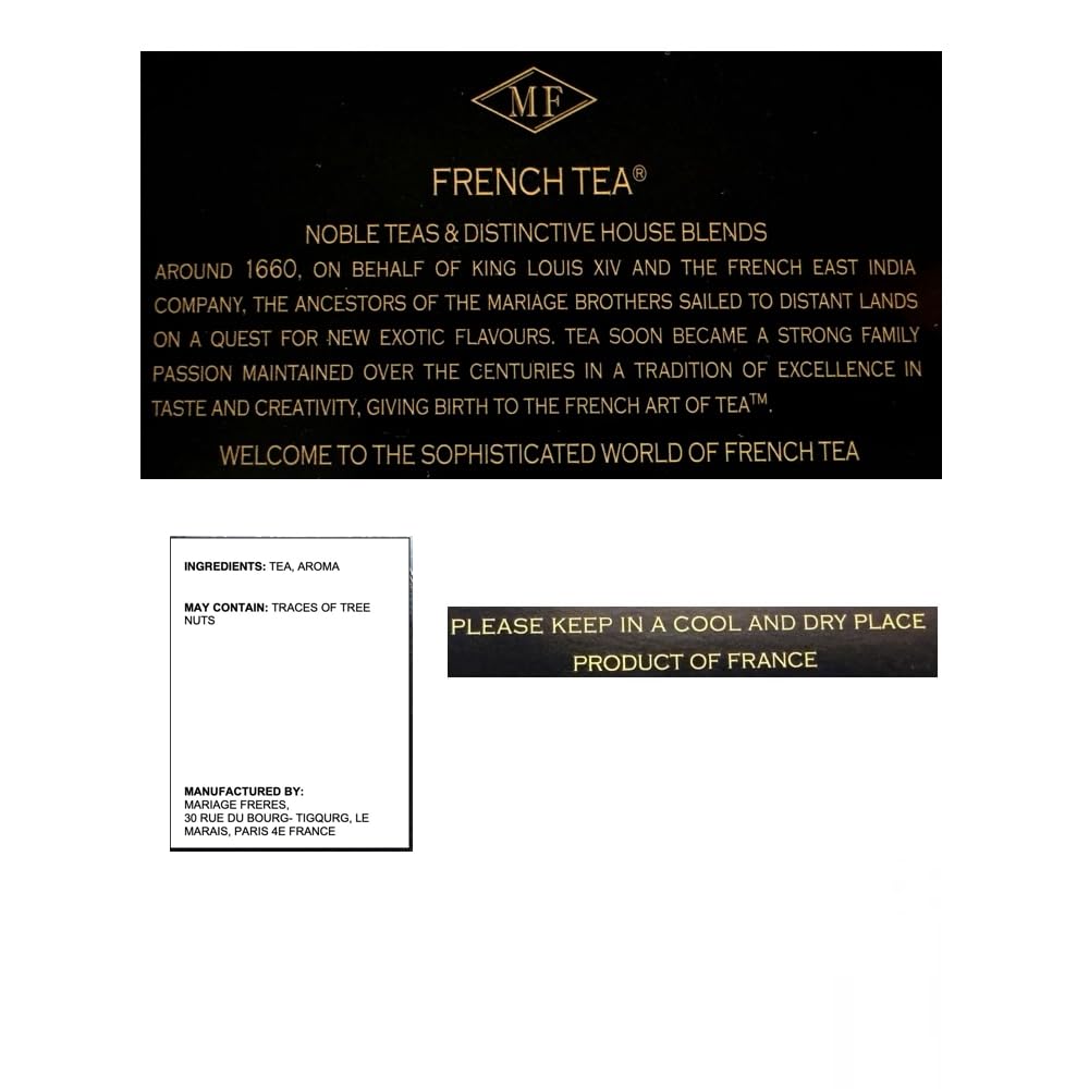 Mariage Freres Paris Breakfast, Black Tea 100g 3.5oz Loose Tea (1 Pack)