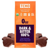 TCHO Dark & Bitter 100% Unsweetened Dark Chocolate Baking Couvertures (6.6lb Bag) | Organic & Fair Trade Certified | Non GMO, No