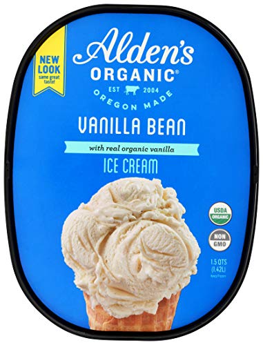 Aldens, Organic Vanilla Bean Ice Cream, 48 oz (Frozen)