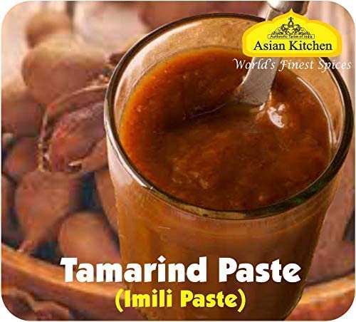 Asian Kitchen Tamarind Paste Puree (Imli) 16oz (454g) 1lb Glass Jar, Gluten Free, No added sugar ~ All Natural | Vegan | NON-GMO