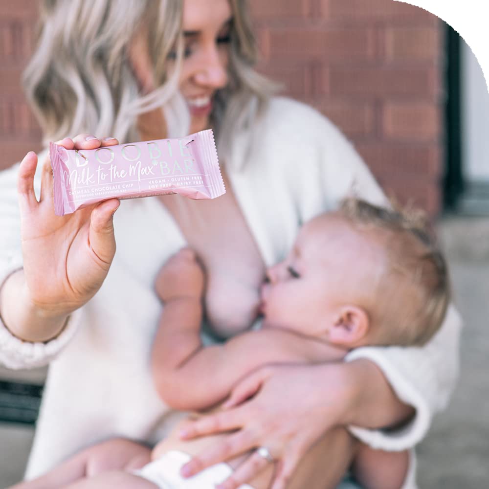 Boobie Brands Lactation Bars, Vegan, Gluten-Free, Fenugreek-Free, Variety Pack, 18 Count (1.7 Ounce Bars)
