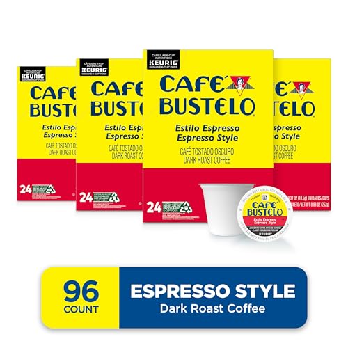 Caf   Bustelo Espresso Style Dark Roast Coffee, 96 Keurig K-Cup Pods
