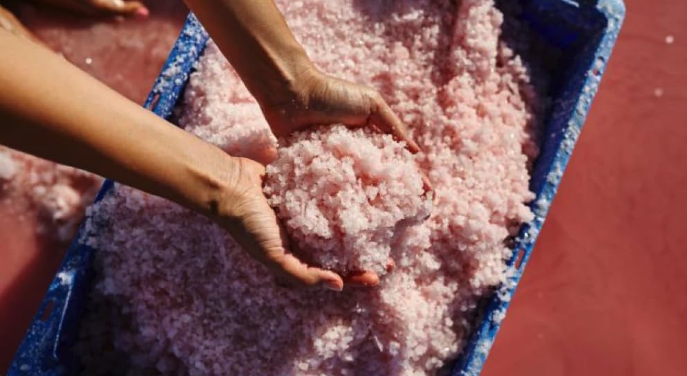 Mount Zero Pink Lake Salt Grinder, Hand-Harvested Gourmet Salt, 5.29oz