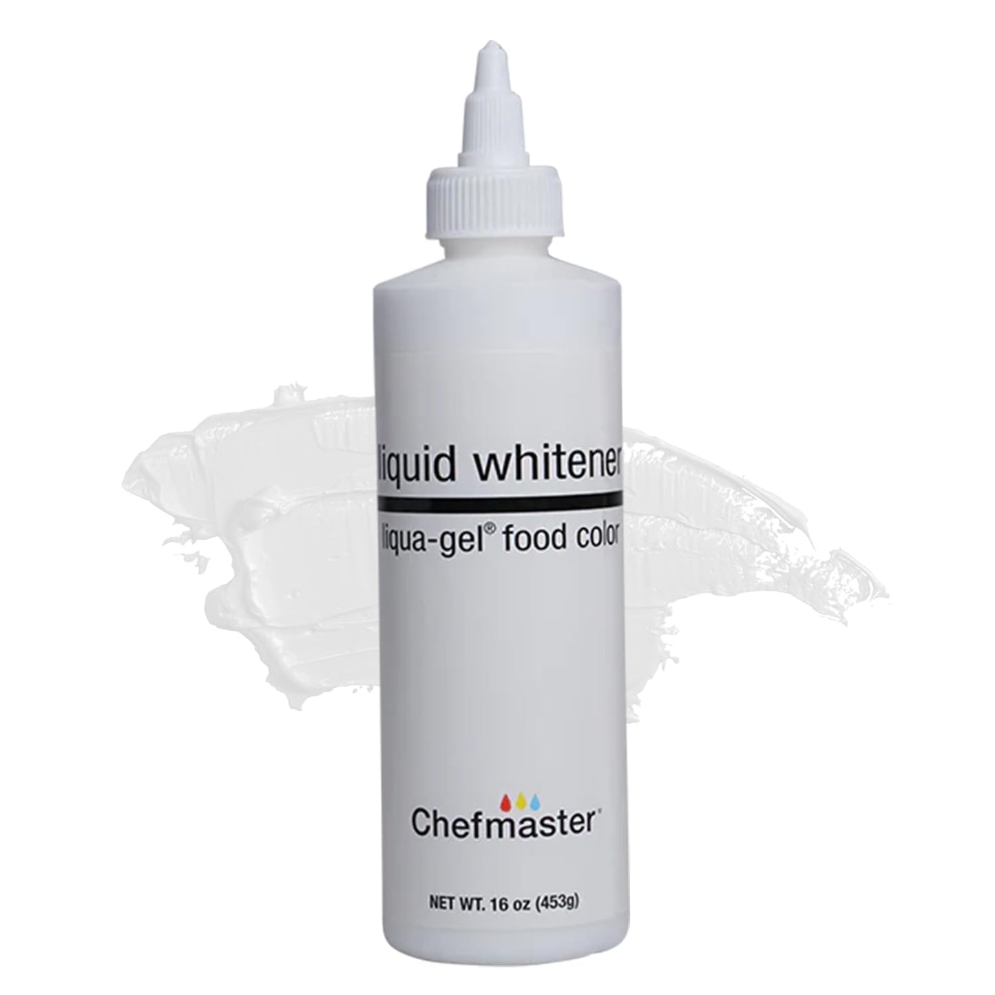 Chefmaster Liquid Whitener Food Coloring - Professional-Grade Dye for Icing, Frosting & Candy Apples, 16 Fl Oz, Whitener, Model 751201 5908