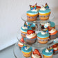 Sugar Robot Inc. Edible Butterflies Cake Toppers, Wafer, 1.5-1.75 inches, Rainbow Monarch