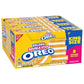 OREO Double Stuf Golden Sandwich Cookies, King Size, 12 Snack Packs (8 Cookies Per Pack)