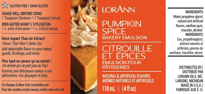 LorAnn Oils Bakery Emulsion Variety Pack, Gluten-Free, Keto-Friendly, 4 Fl Oz (Pack of 3), Models 0738, 0766, 0789