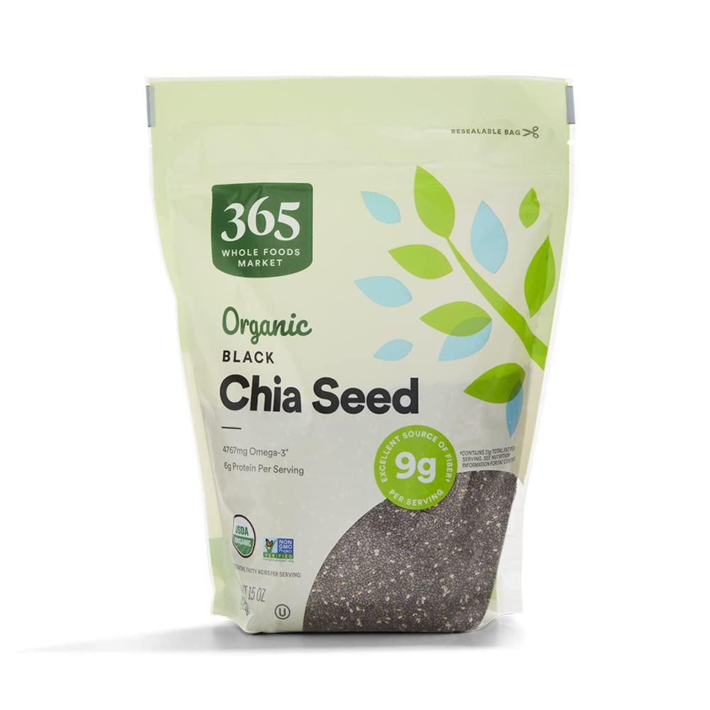 365 By Whole Foods Market  Organic Black Chia Seeds  15 Ounce