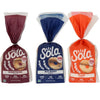 The Sola Company Bagel, 12 OZ (Pack of 3) Veriety Pack, Plain Bagel, Everything Bagels, Blu-Berry Bagels Non-GMO, No Added Sugar