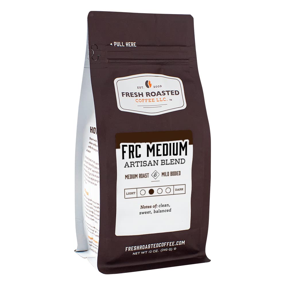 Fresh Roasted Coffee, Frc Medium Roast Blend, 12 Oz, Kosher, Whole Bean