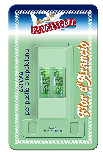 Paneangeli Flower of Orange Aroma for Pastry, 2 ml vials, Pack of 4, Italian Import