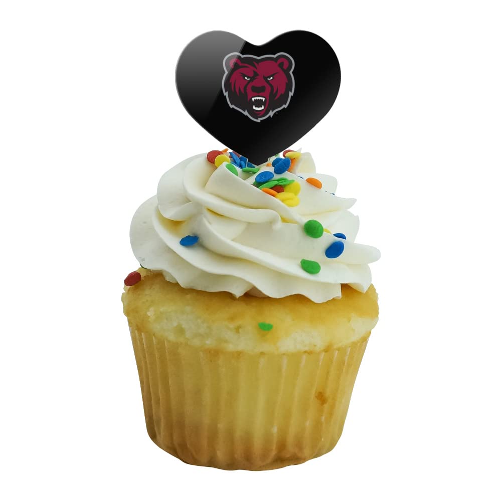 GRAPHICS & MORE Cupcake Picks Set of 6, Acrylic, Heart Love Design, One Size, State University of New York at Potsdam