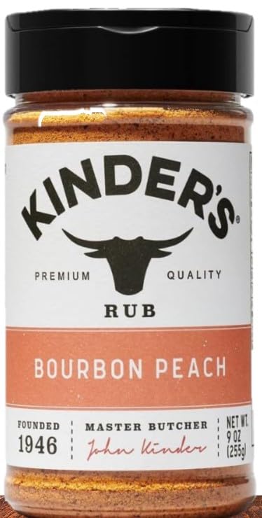 Generic Kinders Flavor Blend Peach Top-Grade Rub And Seasoning 9 Oz  (Pack Of 1)