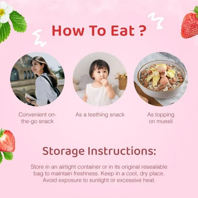 So Natural Freeze Dried Whole Strawberries 0.6 oz, Non-GMO, Gluten Free, Vegan, No Preservatives (1)
