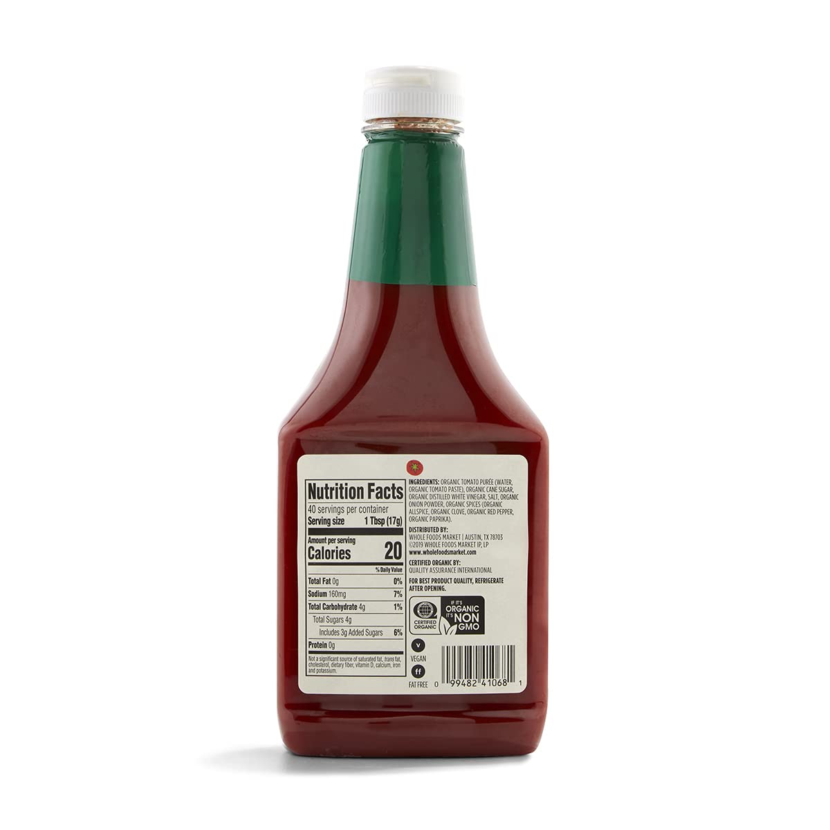 365 by Whole Foods Market Organic Ketchup, 24 oz, 1.5 lb Pack, Non-GMO
