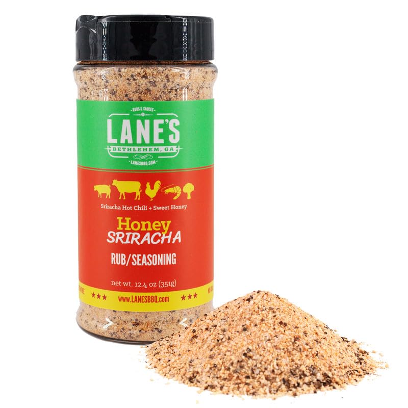 Lanes Honey Sriracha Seasoning, All-Natural Powder Blend with Garlic & Herbs, 12.4 Oz