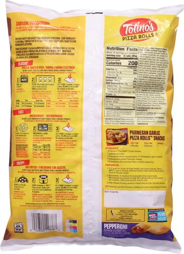 Totinos Pizza Rolls, Pepperoni Flavored, Frozen Snacks, 100 Rolls, 48.8 oz