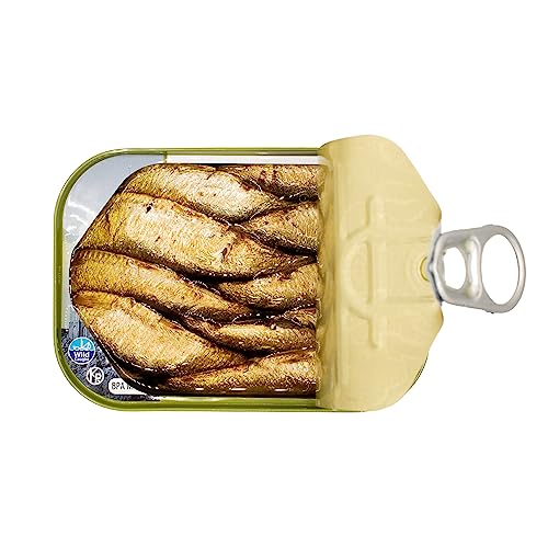 MW Polar Smoked Brisling Sardines in Olive Oil, 3.52 Ounce Pack, Wild Caught