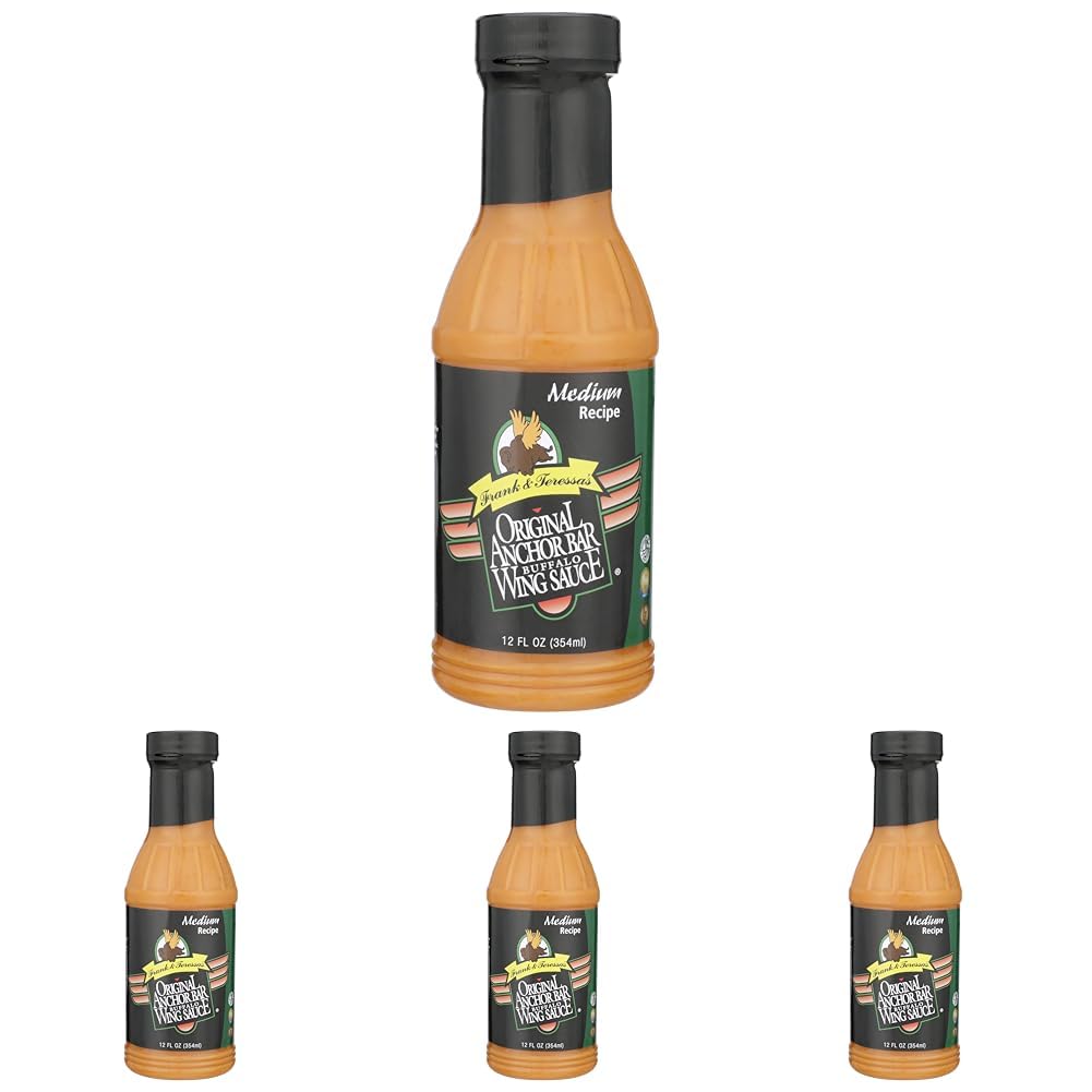 Anchor Bar Sauce Wing Original, 12 oz (Pack of 4)