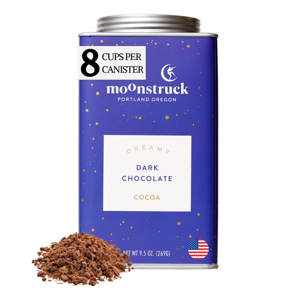 Moonstruck Chocolate Dreamy Dark Chocolate Hot Chocolate Mix, 9.5Oz (Pack Of 1)