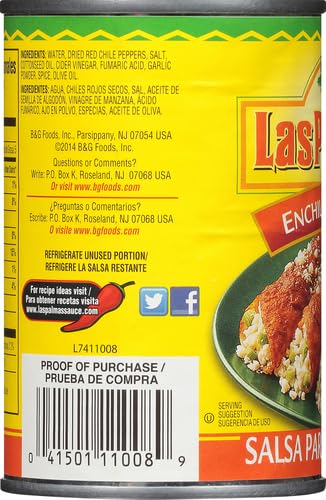 Las Palmas Red Enchilada Sauce, Medium, 10 Ounce