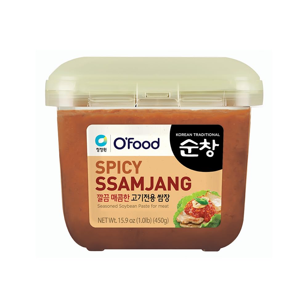 Chung Jung One OFood Spicy Ssamjang, Korean Spicy Seasoned Soybean Paste Sauce, Perfect for Rice, Noodles, Fresh Vegetables and