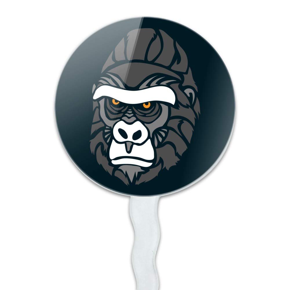 Gorilla Face Cupcake Picks Toppers Decoration Set Of 6