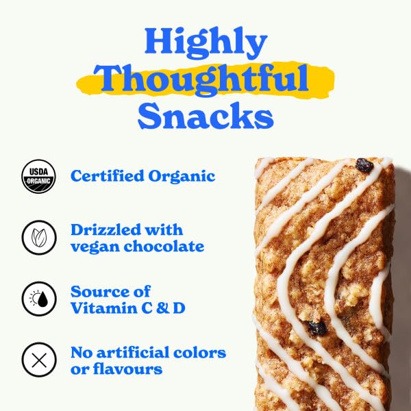 MadeGood Morning Blueberry Bars, 5ct/4.25oz, Organic Snacks